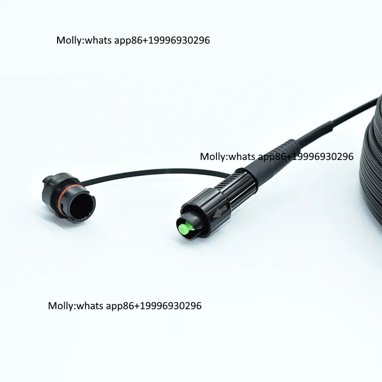 Outdoor SC Service Drop Cable 30m 50m 100m Compatible OptiTap Drop Cable With 5.0mm Round Cable