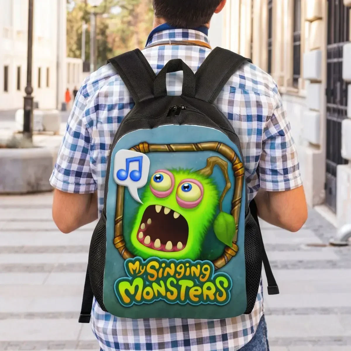 Custom My Singing Monsters Backpack for Men Women Waterproof College School Cartoon Anime Game Bag Printing Bookbags