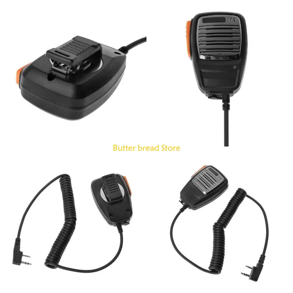 W89C 2 Pin PTT Handheld Speaker Mic Microphone For Baofeng for Kenwood TYT Radio Devi