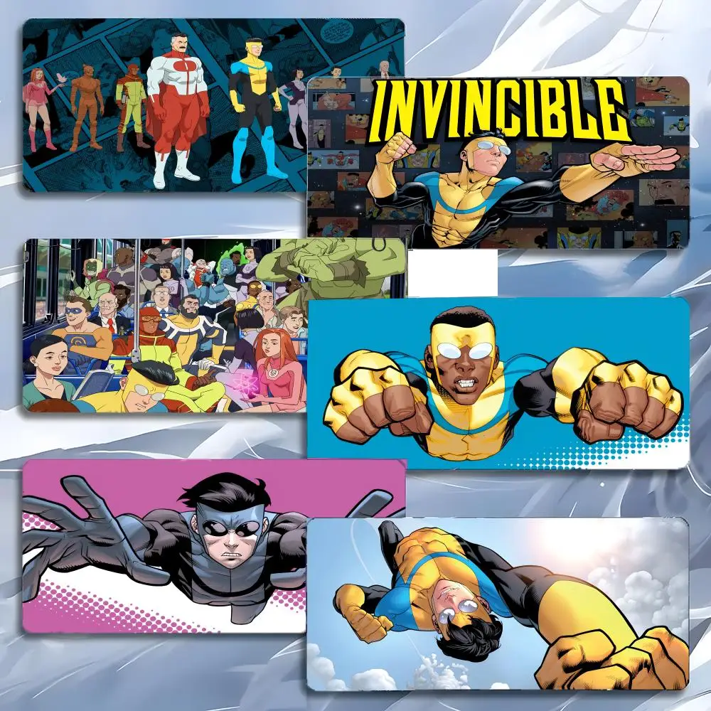 Strong Cool Cartoon Anime I-Invincible Mouse Pad Mousepad Large Gaming LockEdge Thickened PC Table Desk Mat