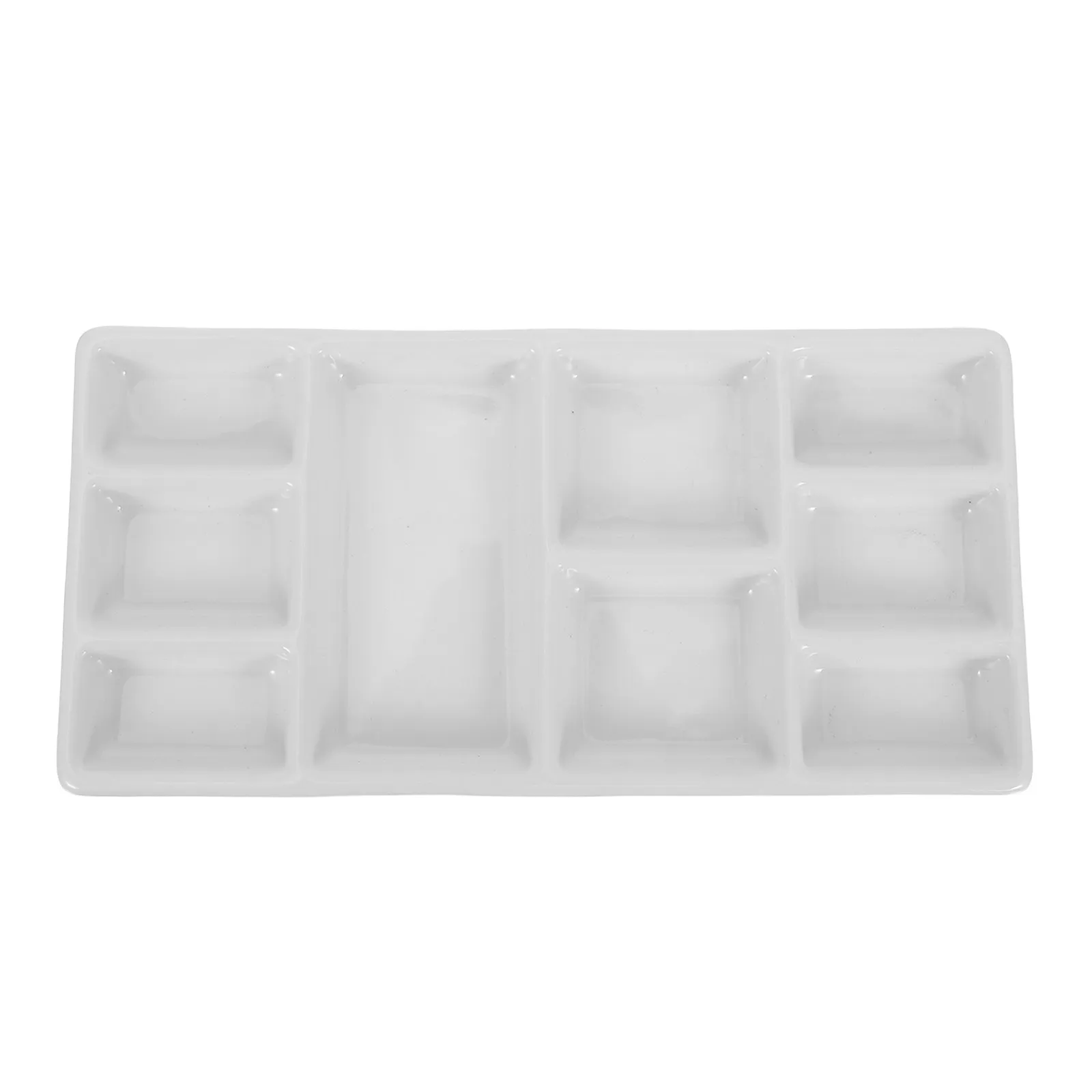 

Белая керамическая прямоугольная палитра для смешивания красок (масло, акварель) для художников, студентов, начинающих, профессионалов, для DIY-проектов