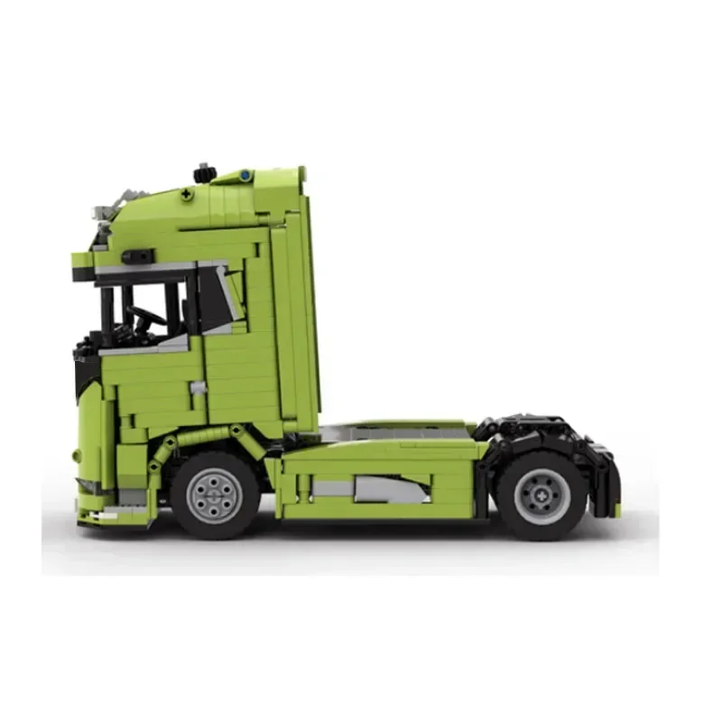 MOC-178876 Building Block Set Semi-Trailer Truck Front Assembly Model 1288 Pieces Puzzle Educational Birthday Christmas Gift