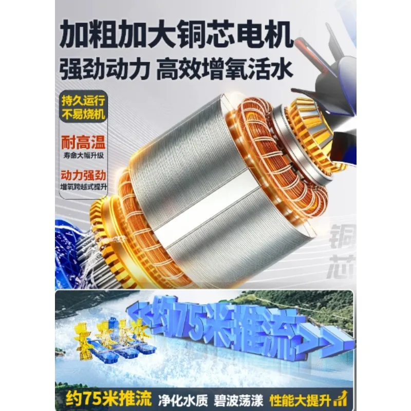 Waterwheel Impeller Oxygen Aerator Windmill Style Machine For Fish Shrimp Farming Pond Aquaculture