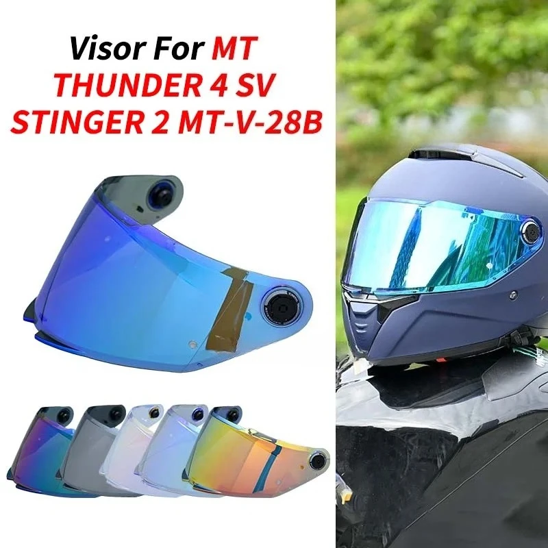 

Replacement Face Shield for MT Model THUNDER 4 SV Helmet for MT MT-V-28B Helmet Lens Parts and anti fog stickers