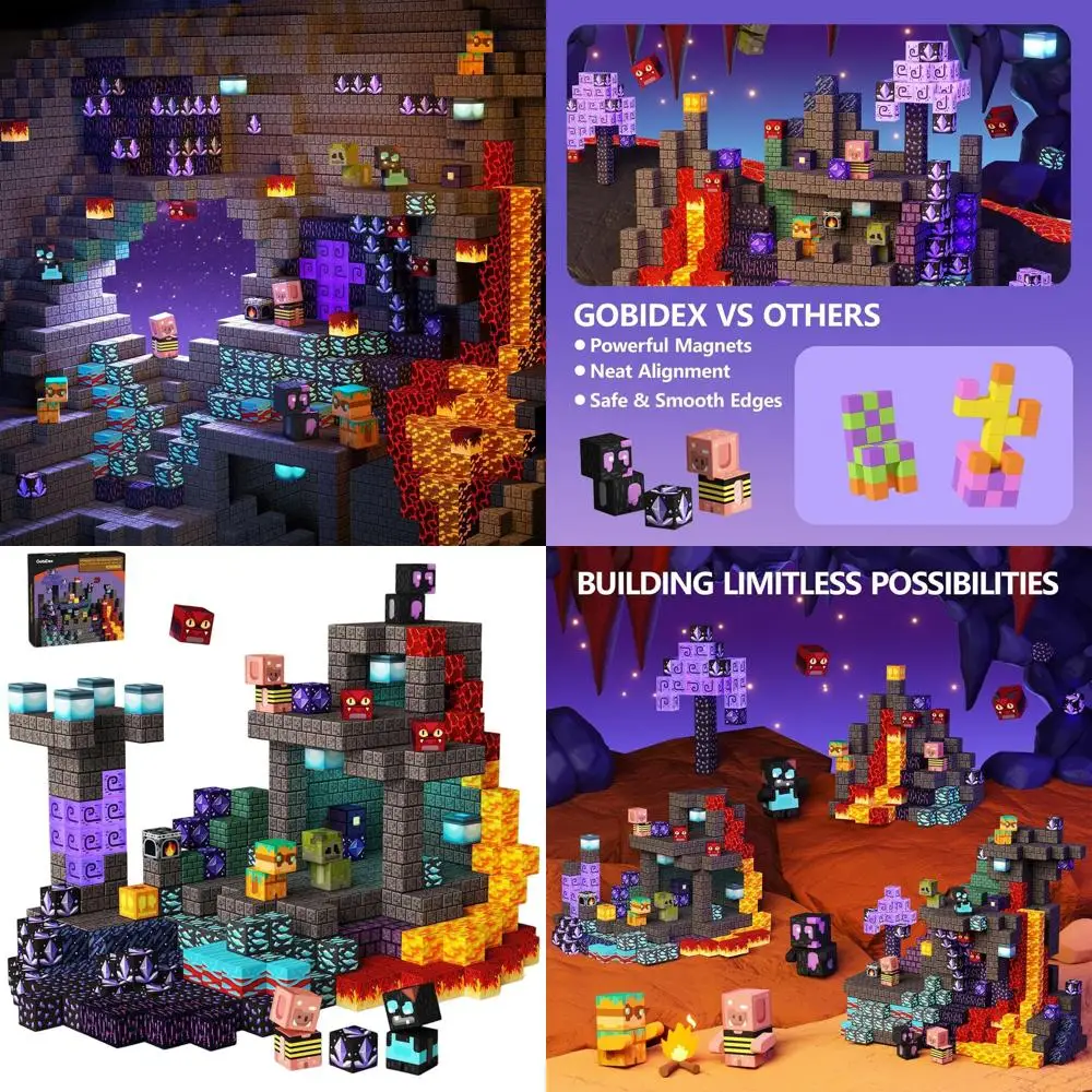 Magnetic Building Blocks - 200 Pieces Educational STEM Toys for Kids, Gender-Neutral, Ideal for 3+, Birthday Gifts