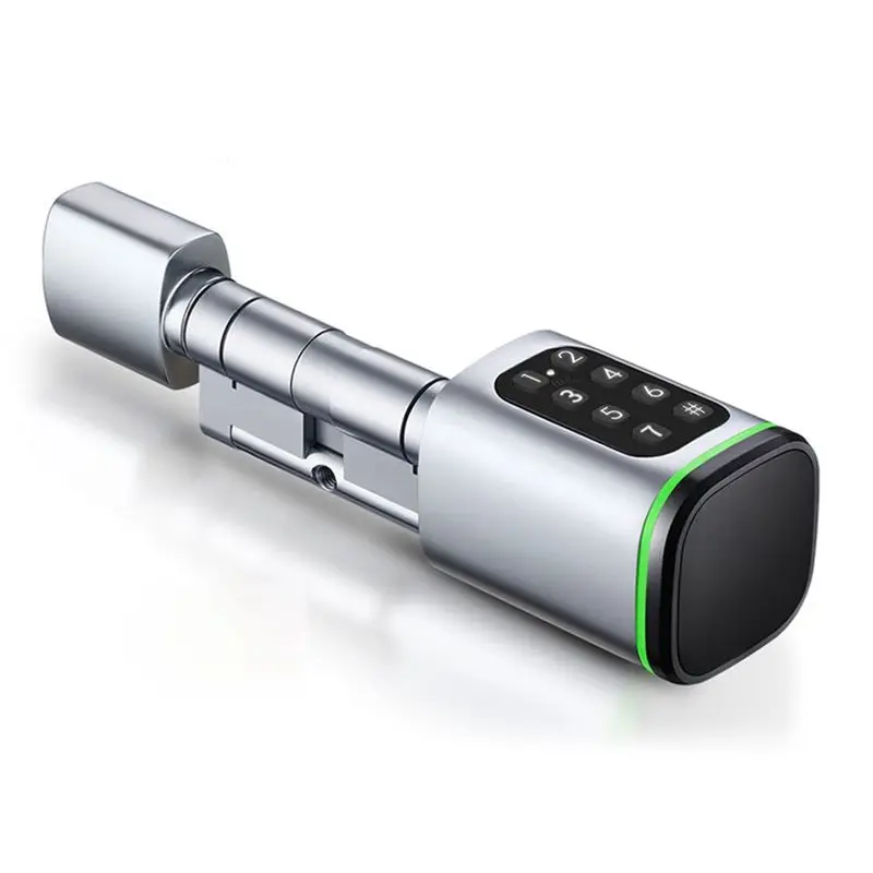 ABZZ-Password Swipe Card Intelligent Lock Tongtong APP Bluetooth Unlocking Fingerprint Replacement Lock Cylinder