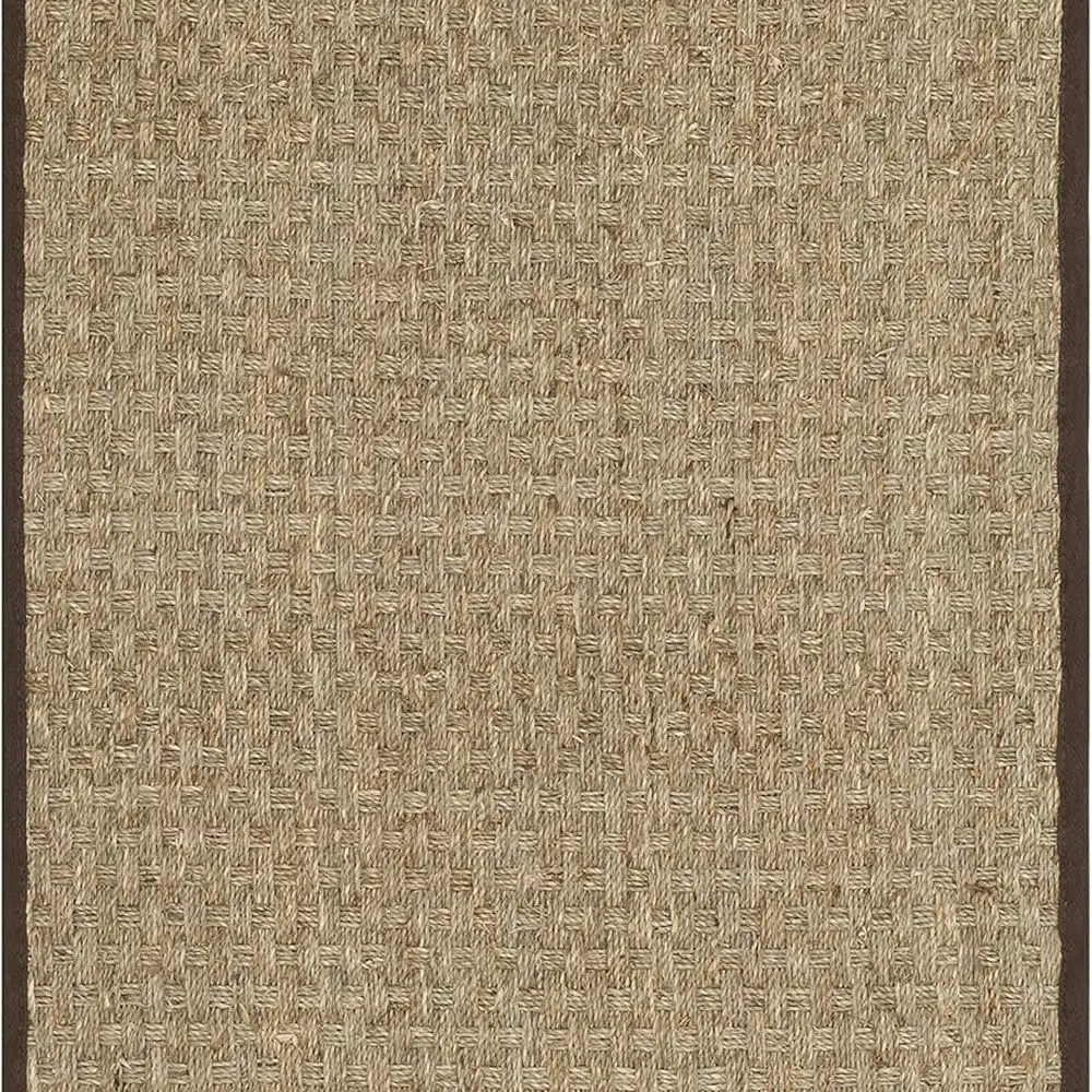 

Natural Fiber Collection Area Rug - 2'6" x 4', Natural & Dark Brown, Seagrass, Basketweave Pattern with Border (NF114K)