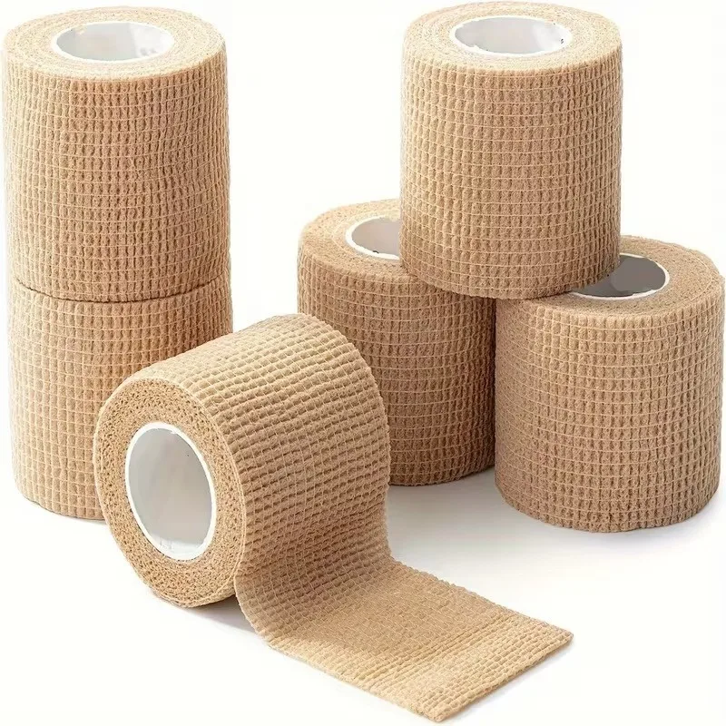 1pc Waterproof Breathable Self Adhesive Elastic Bandage Hand Tear Sports Tape For Finger Wrist Ankle Protection