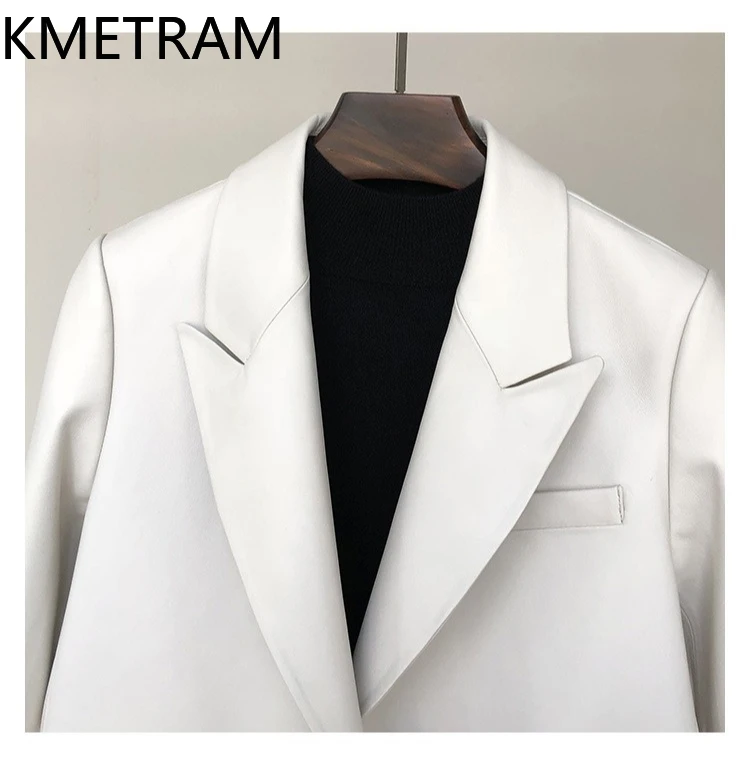 100% vera pelle di pecora giacca donna colletto del vestito di alta qualità giacche in vera pelle donna autunno vestiti delle signore 2025 Chaquetas