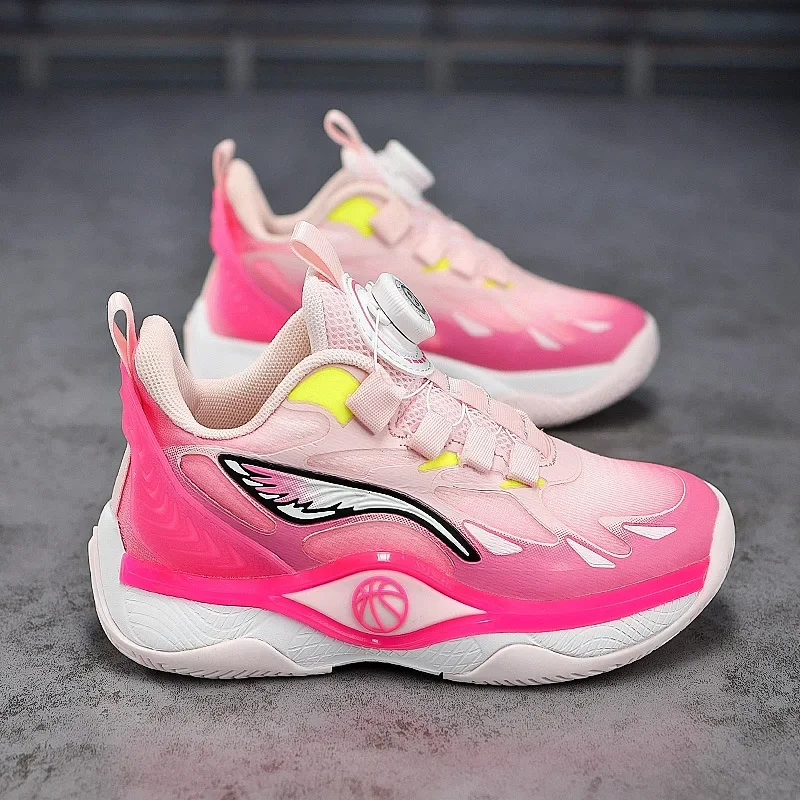 Youth Basketball Shoes for Boys - Lightweight Breathable Sneakers, Shock Absorbing Summer Sports Shoes for Training & Games
