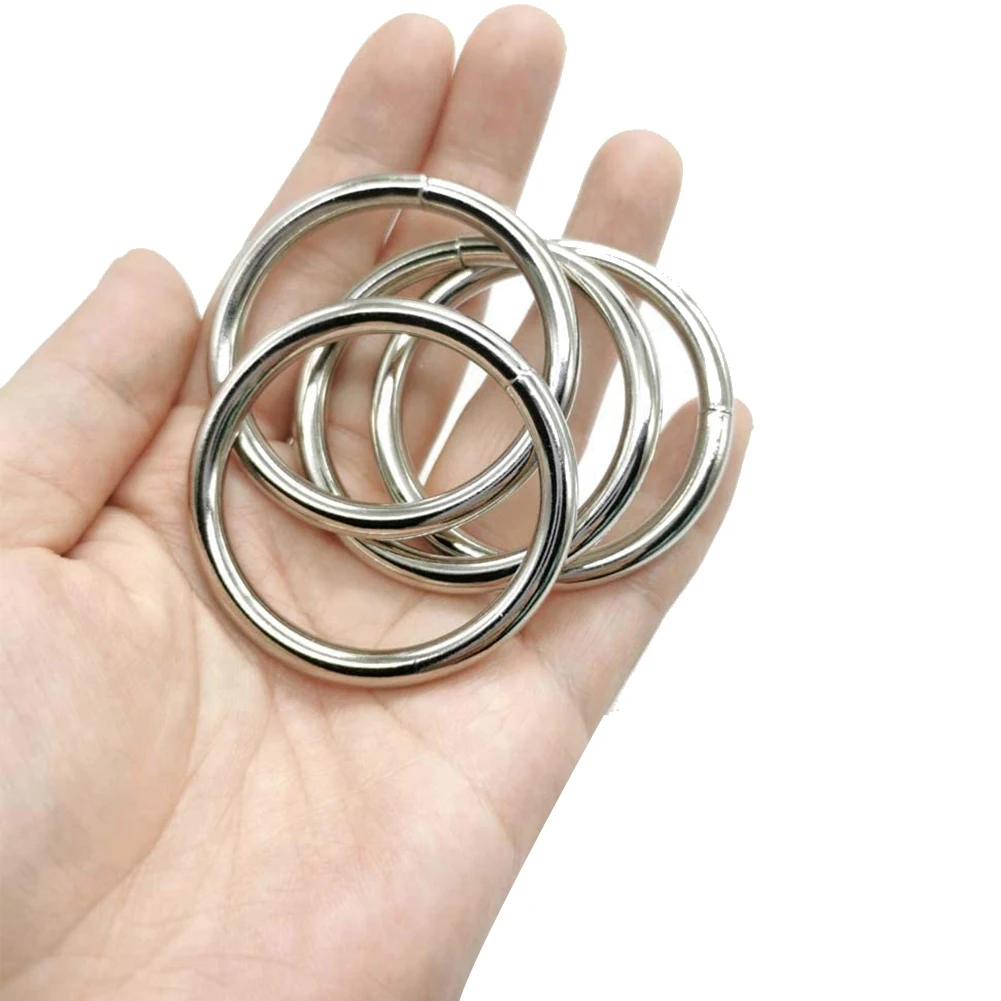 Metal Macrame Rings 2 Inch for Macrame Plant Hangers Macrame Kit 10 Pack Metal O Rings Buckle for Macrame Craft Ring