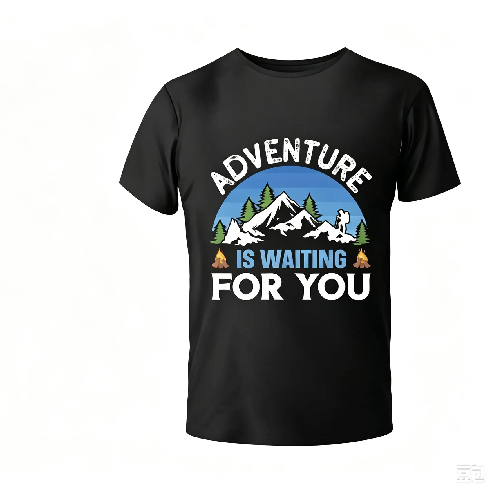 Outdoor Adventure At - Men Short T-Shirt Adventure Begins At