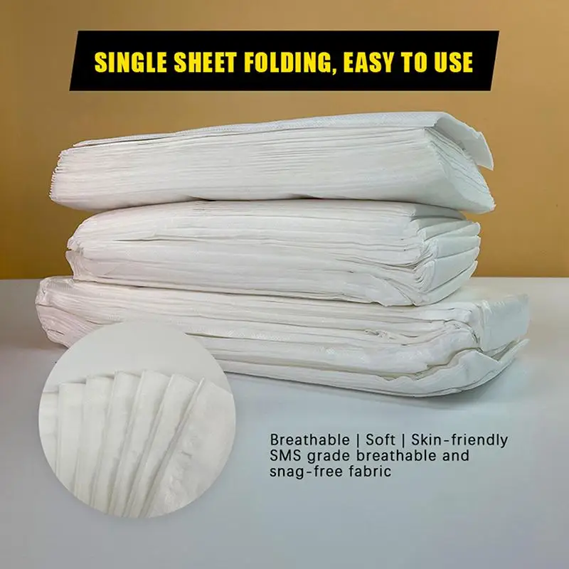 Disposable Non-Woven Tattoo Bed Sheets 10/20 Sheets Soft Skin Friendly for Massage Salon Spa Travel Hotel Use