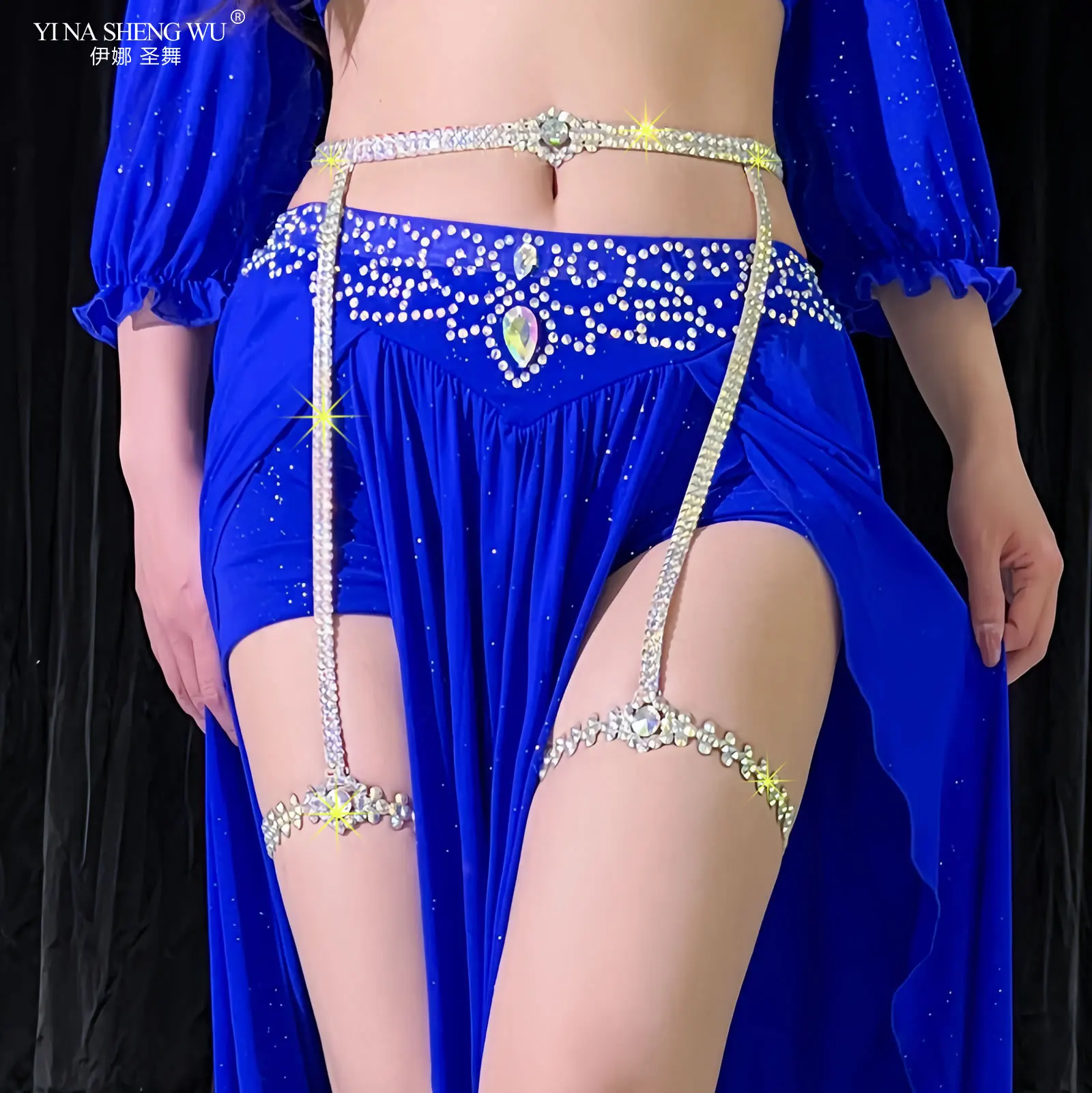 Hot Sale Belly Dance Accessories for Women Oriental Dance Performance Costume Accessories Detachable Leg Chain Foot Belts