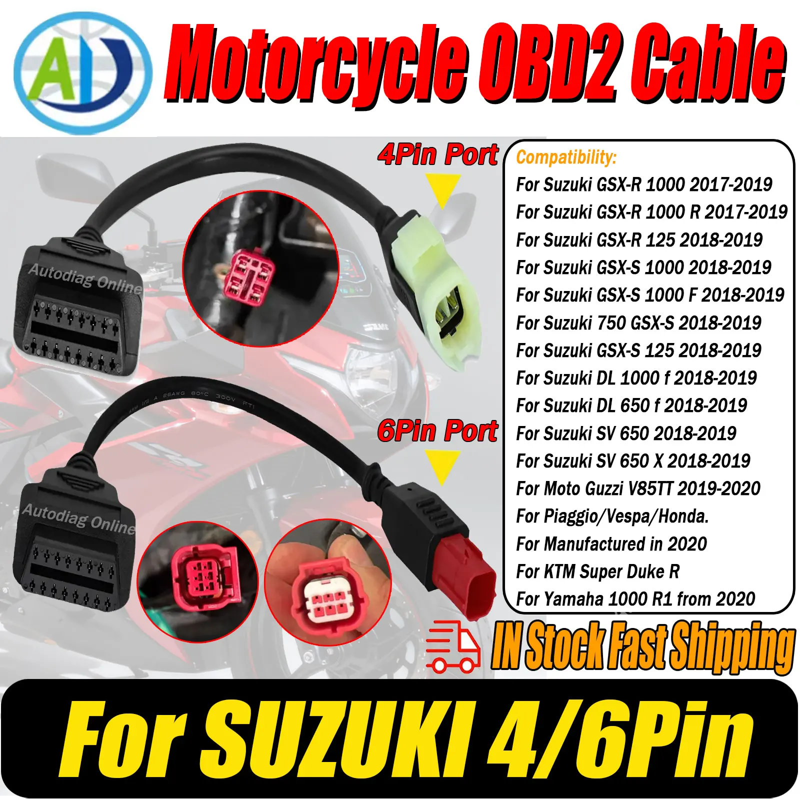 For Suzuki 4 6Pin O…