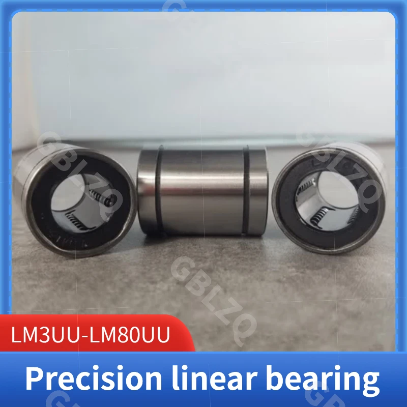 1/10pcs LM3UU LM4UU LM5UU LM6UU LM8UU LMS8UU-LM80UU Linear Bushing 8mm CNC Linear Bearings for Rods Rail Linear Shaft Parts