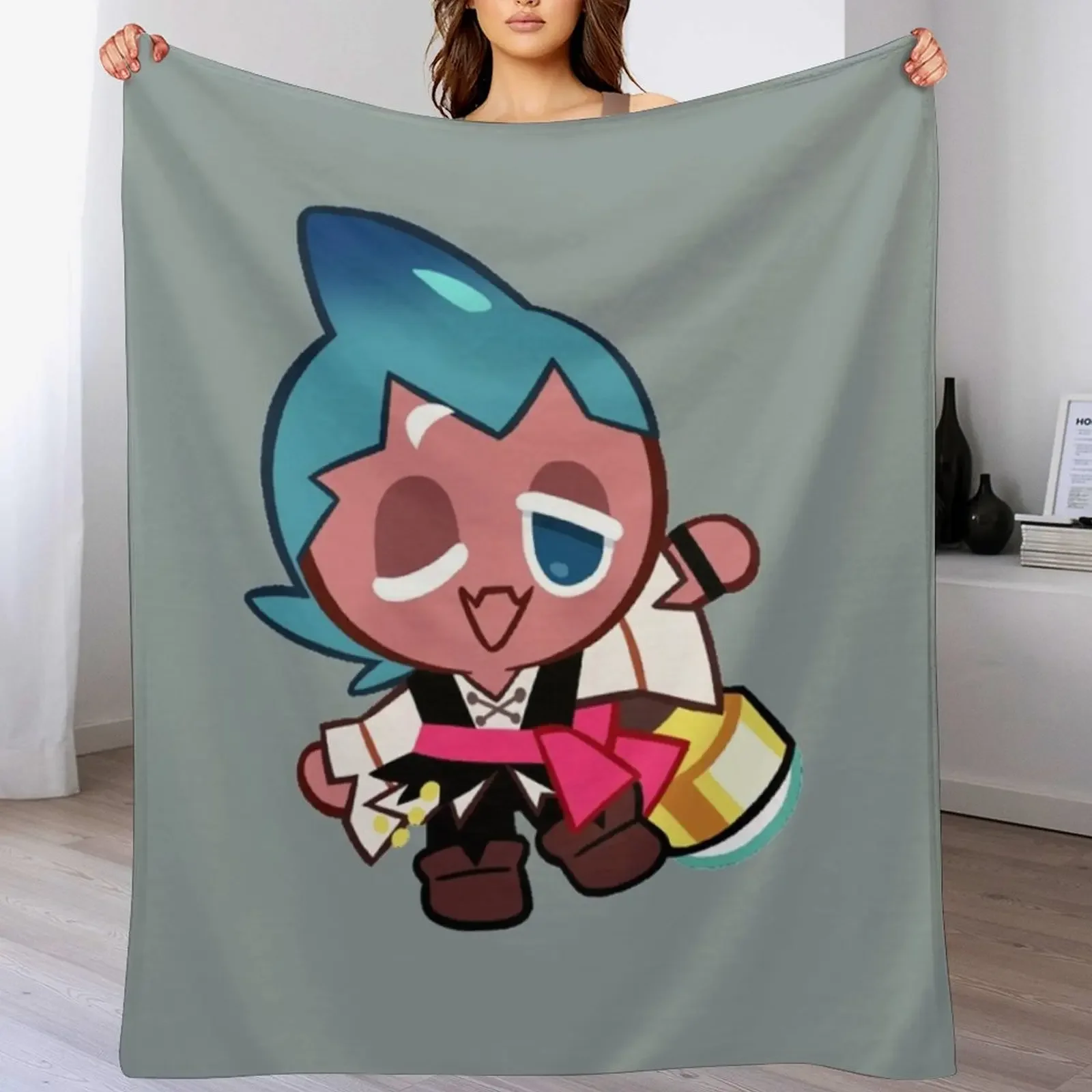 

Sorbet Shark Cookie! Cookie Run Kingdom Throw Blanket Retros Warm for babies Sofa Quilt Blankets