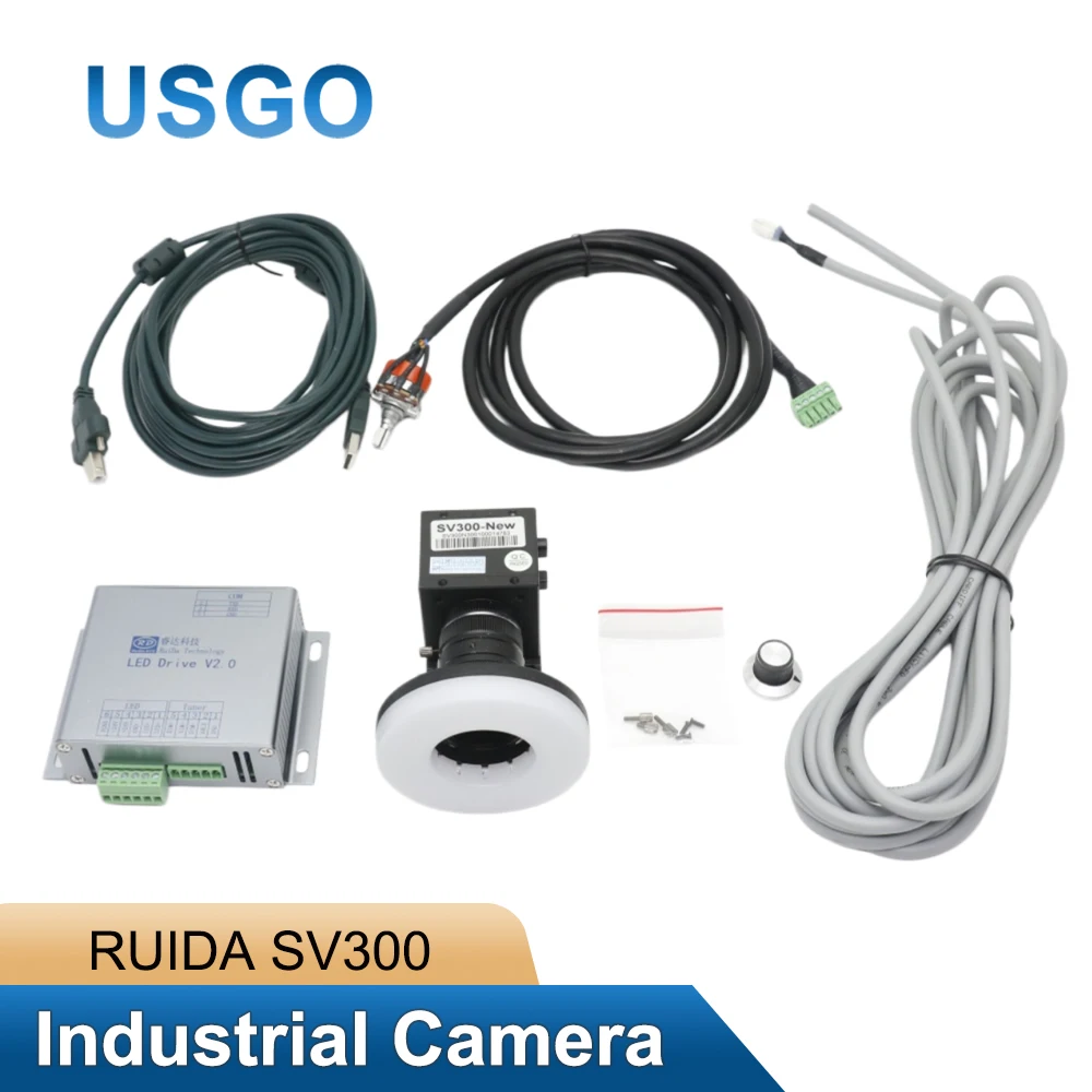 USGO Ruida SV300 Industrial CCD Camera Vision System for CO2 Laser Cutting Engraving Machine Automatic Positioning Parts