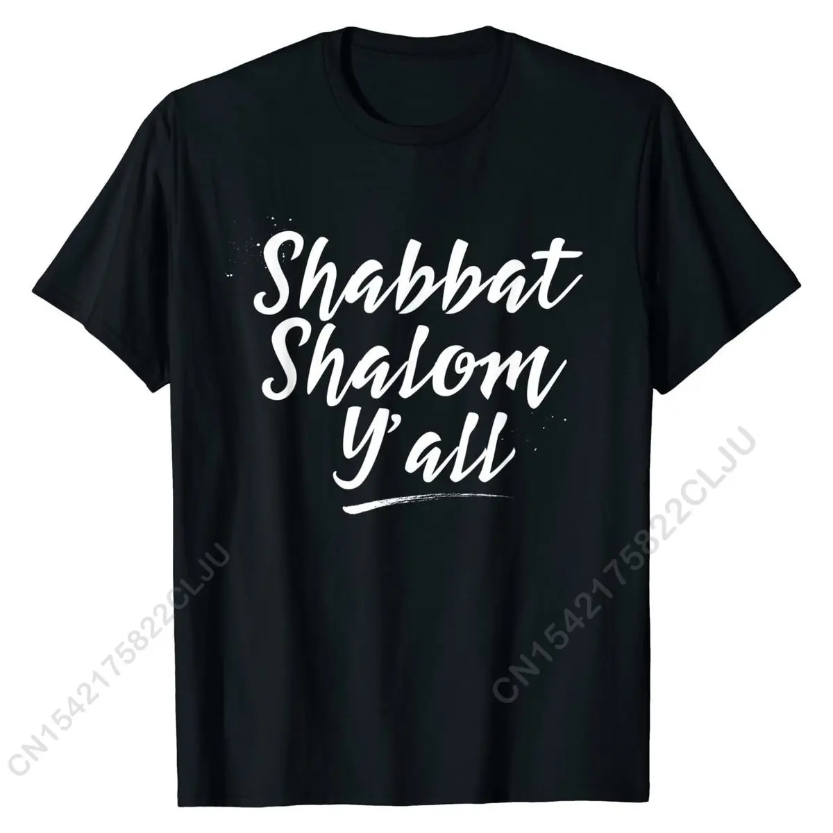 Shabbat Shalom Y\'all Messianic Jewish Funny Tee T-Shirt Camisa Tops Tees For Men Cotton Top T-shirts Summer Brand New