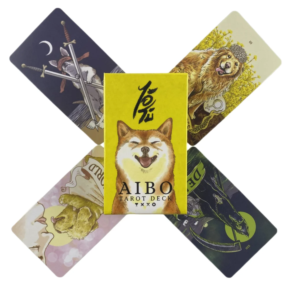 AIBO Tarot Cards A 83 Dog Deck Oracle English Visions Divination Edition Borad Playing Games