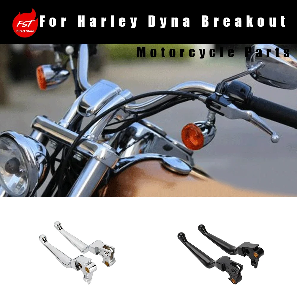 For Clutch & Brake Levers for Harley Dyna Breakout, Softail Deluxe, Road King, Street Bob, Fat Boy