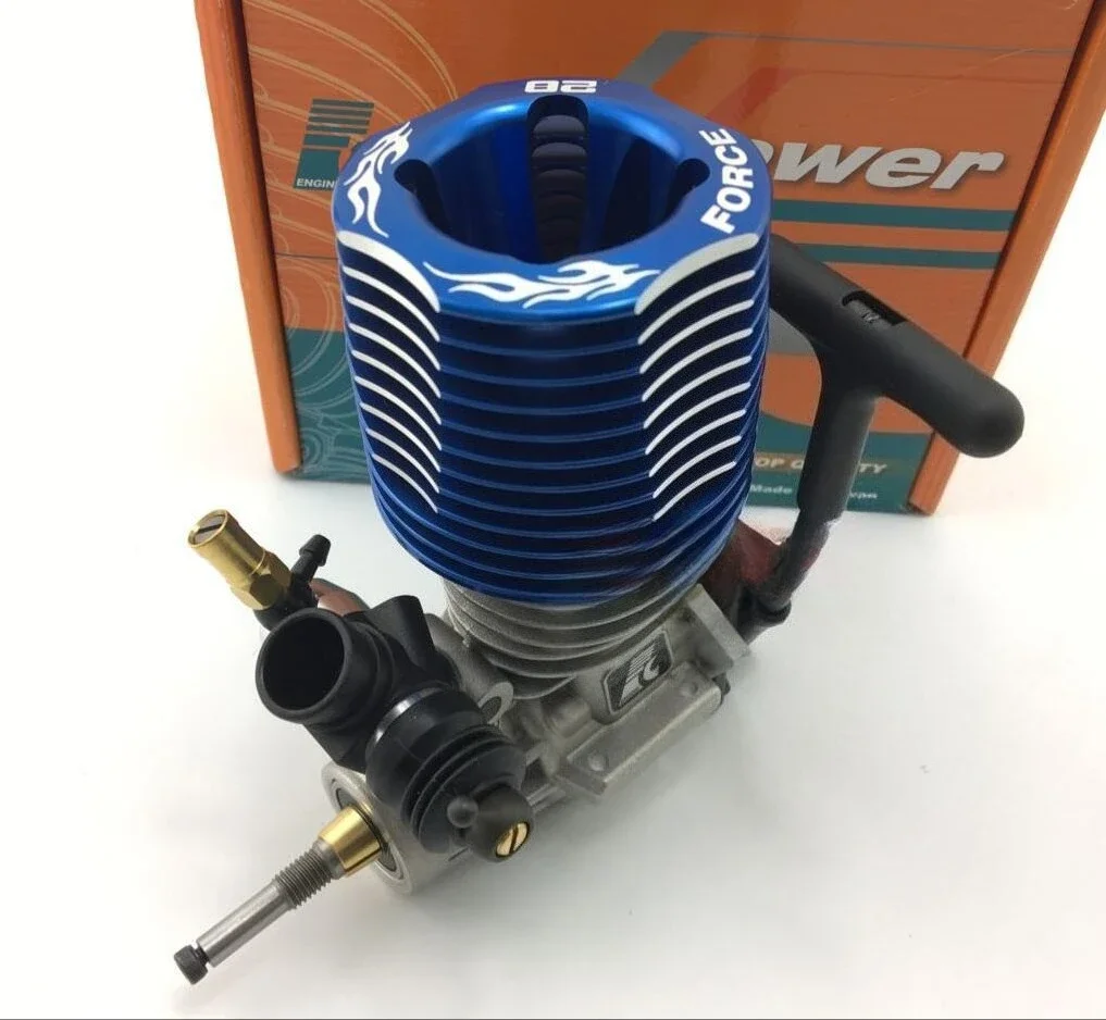 NF H9 SS ST Engine FC28 Class Engine Rear Exhaust Pull Rope Start Remote Control Off Road Monster Truck Metal Engine Model Toy
