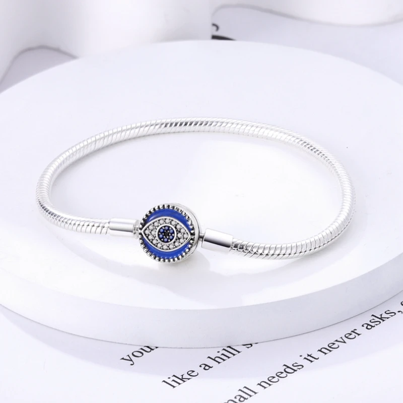 High Quality Original 100% Sterling Silver Snake Chain DIY Charm Star Dream Catcher Bracelet For Women Gift Silver Color Jewelry