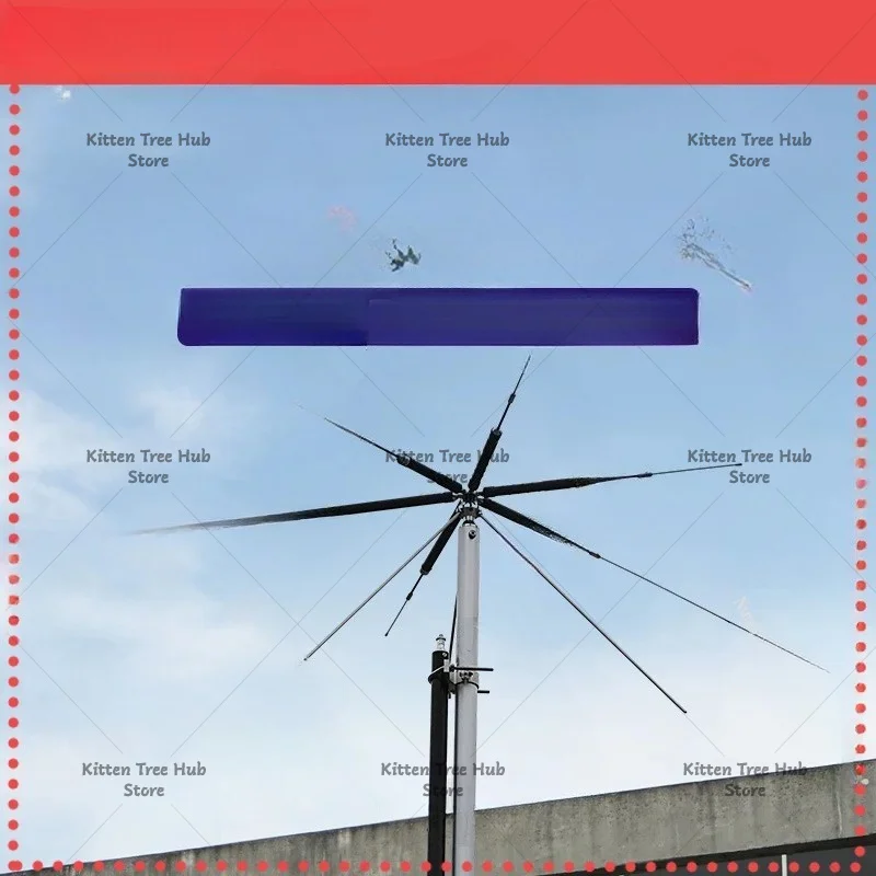 HFC-6S HF Dipole Antenna 3.5 to 50MHz Multiband Base Station Antenna for Ham Radio