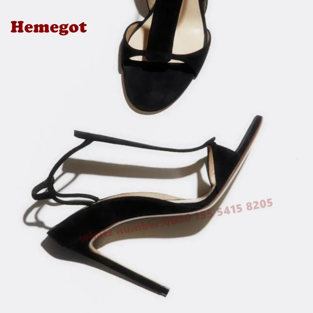 Open Toe Suede Stiletto Heels Women's Sandals Snakeskin T-Strap Slingback Sandals 2026 Side Air Party Casual Shoes Luxury Sexy