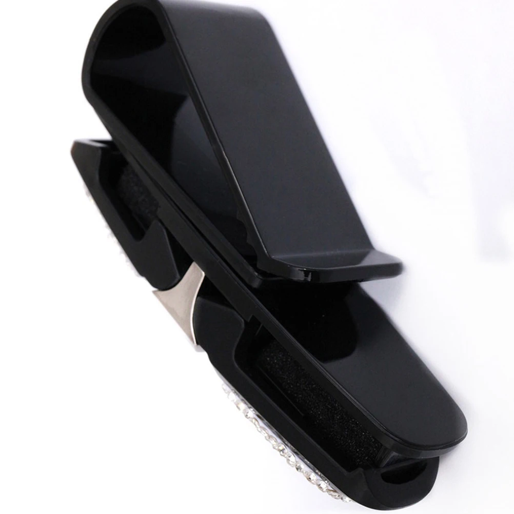 

Car Glasses Holder Sunglasses Clips Visor Pink Eyeglass Rack Rotating Bracket Durable Long Lasting Easy Fix Multiple Car