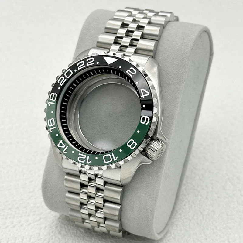 42mm SKX007 Watch Case Bracelet Set 3.8 crown Domed Double-Layer Sapphire Crystal Fit NH35 NH36 4R and 7S Movement 28.5mm Dial