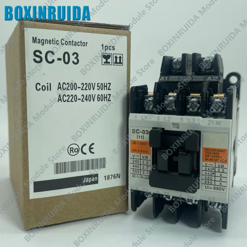 Brand new original Electromagnetic AC contactor SC-03 AC220V