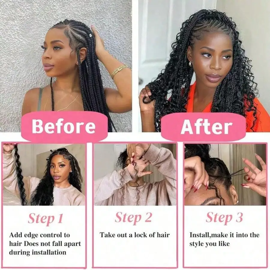 12A Curly Human Braiding Hair For Boho Braids Bulk Deep Wave Human Hair Brazilian Virgin Hair Bundles For Braiding No Weft Black image 4