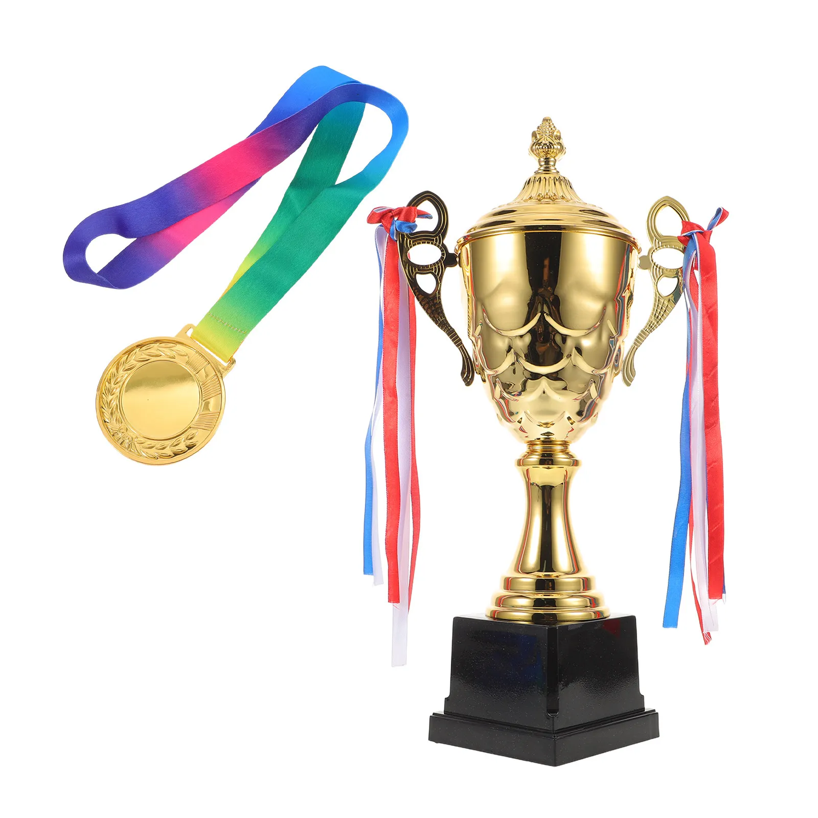 

Металлические наградные кубки и медали с гравированной табличкой, глянцевая отделка, для марафонских соревнований, для награждения и почета