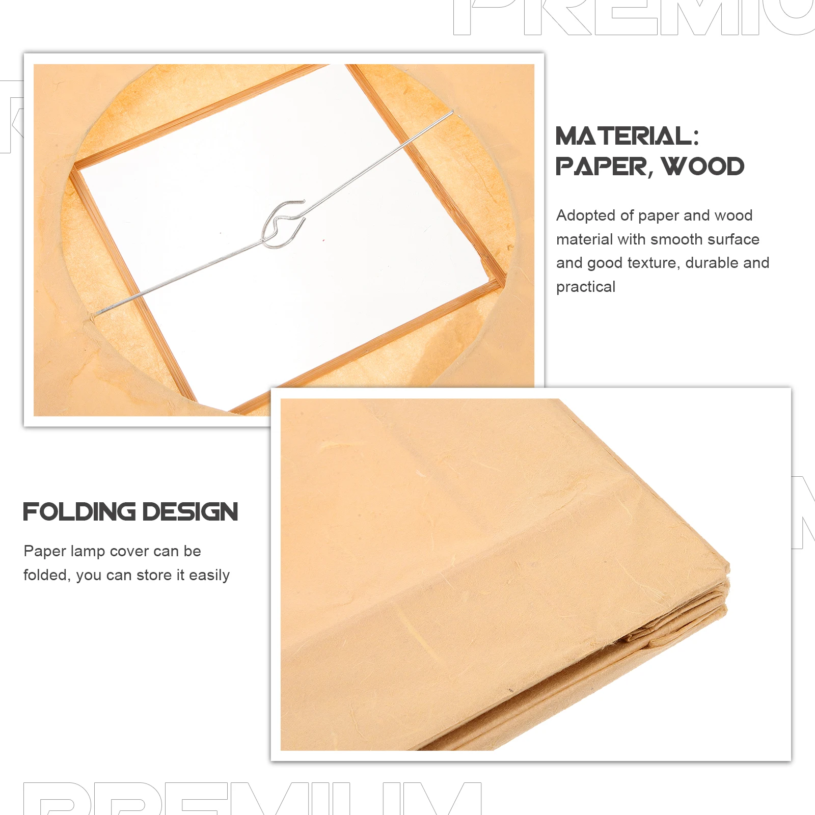 

Folded Paper Square Shade 30x30cm Yellow Paper Lamp Shades Color Indoor Light Cover Wall Decor Solar Lamp Shades