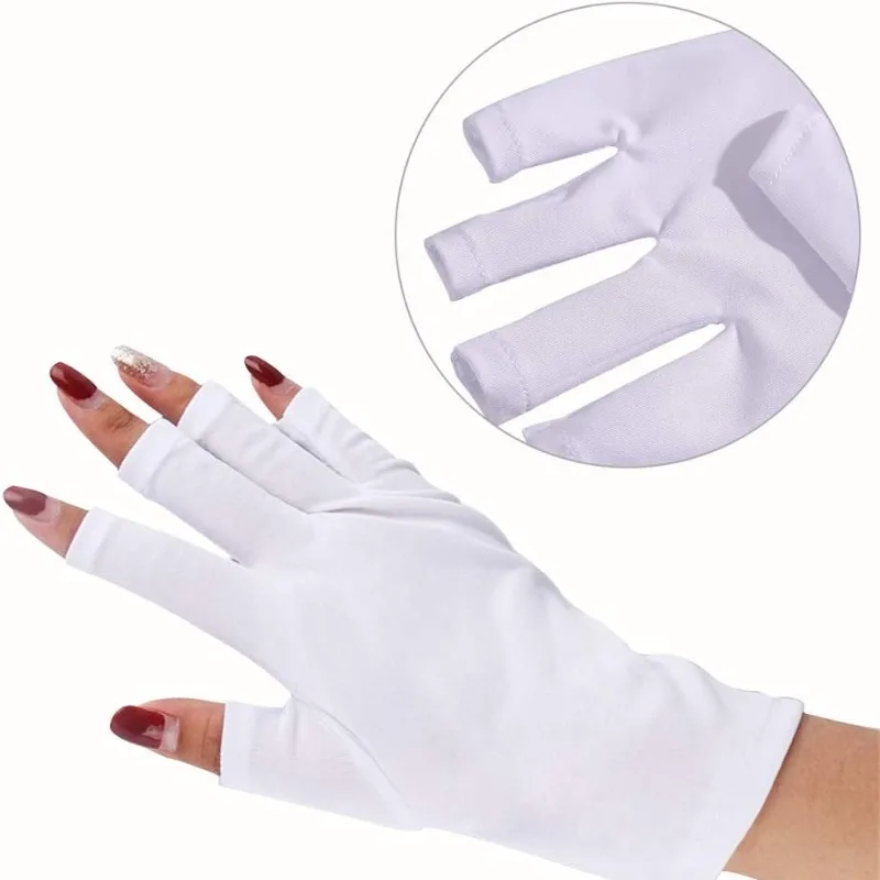 2 Stuks Uv Schild Handschoenen Voor Uv Nagellamp Lamp Anti Uv Gel Manicures Voor Voor Nagel Licht Lamp Droger Manicure Nagelgereedschap