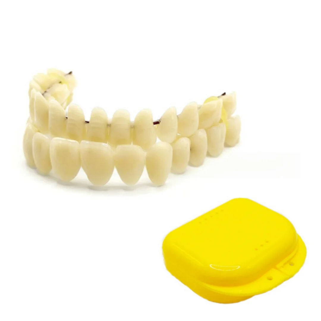 1 conjunto de modelos de ensino dentário, tiras de cera para dentadura, caixas para dentadura oral, materiais de ensino, ferramentas de comunicação para médico-paciente