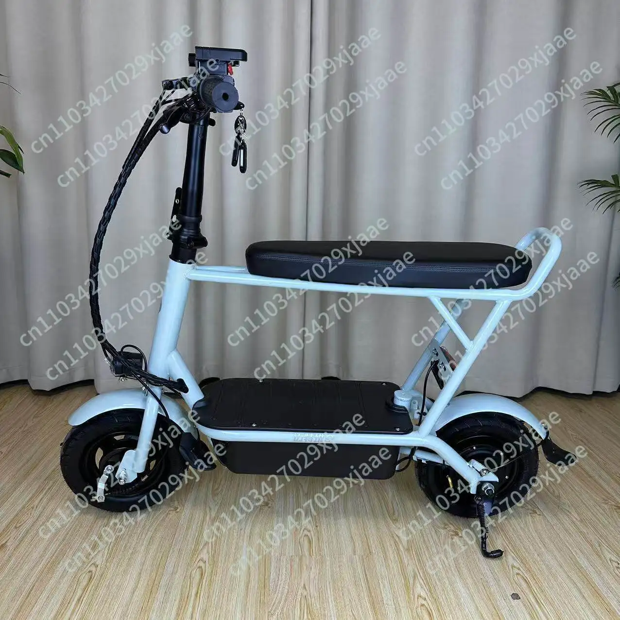 Electric car with baby scooter ultra-light adult portable scooter mini mount two-wheeled small view 3