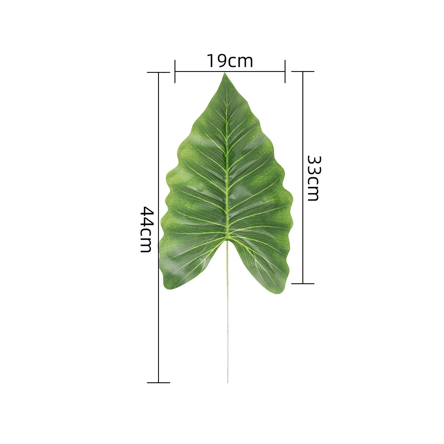 1pcs Artificial Green Turtle Leaf Scattered Tail Leaf Fake Silk Plant For DIY Wedding Birthday Party Home Decor Palm Leave