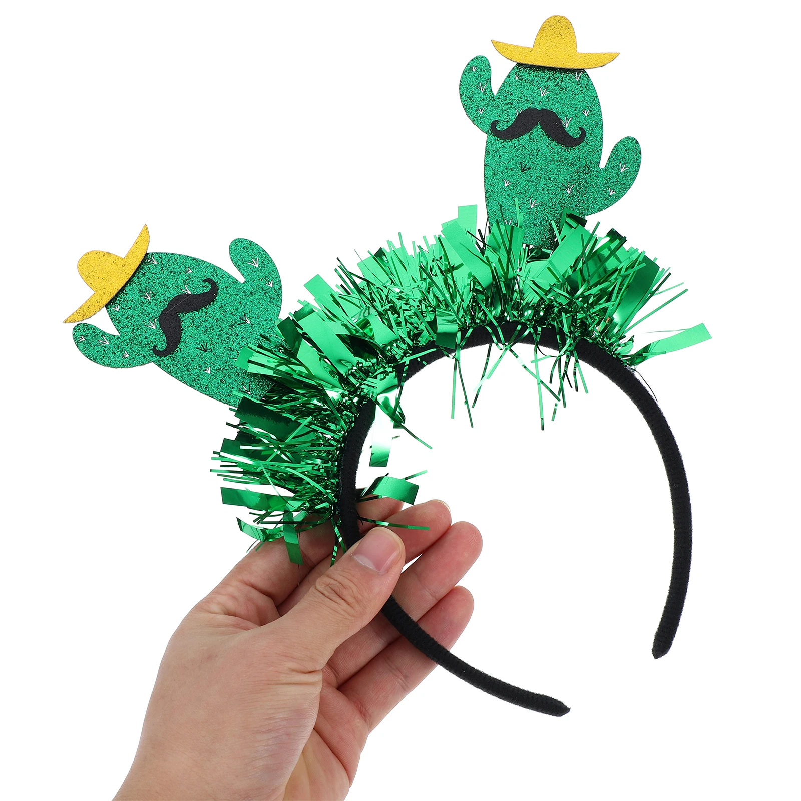 

Hawaiian Party Cactus Headband Mexican Carnival Hair Accessory Vibrant Colors Comfortable Elastic Fit Birthday Fiesta