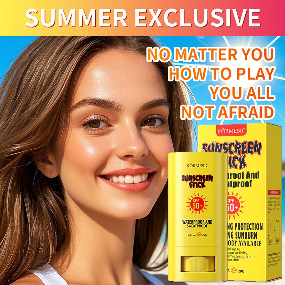 1/3/5pcs Sunscreen Cream Stick SPF 50+ UV Protective Anti Oxidant Sun Block Isolation Cream Lightweight Skin Korean Cosmetics