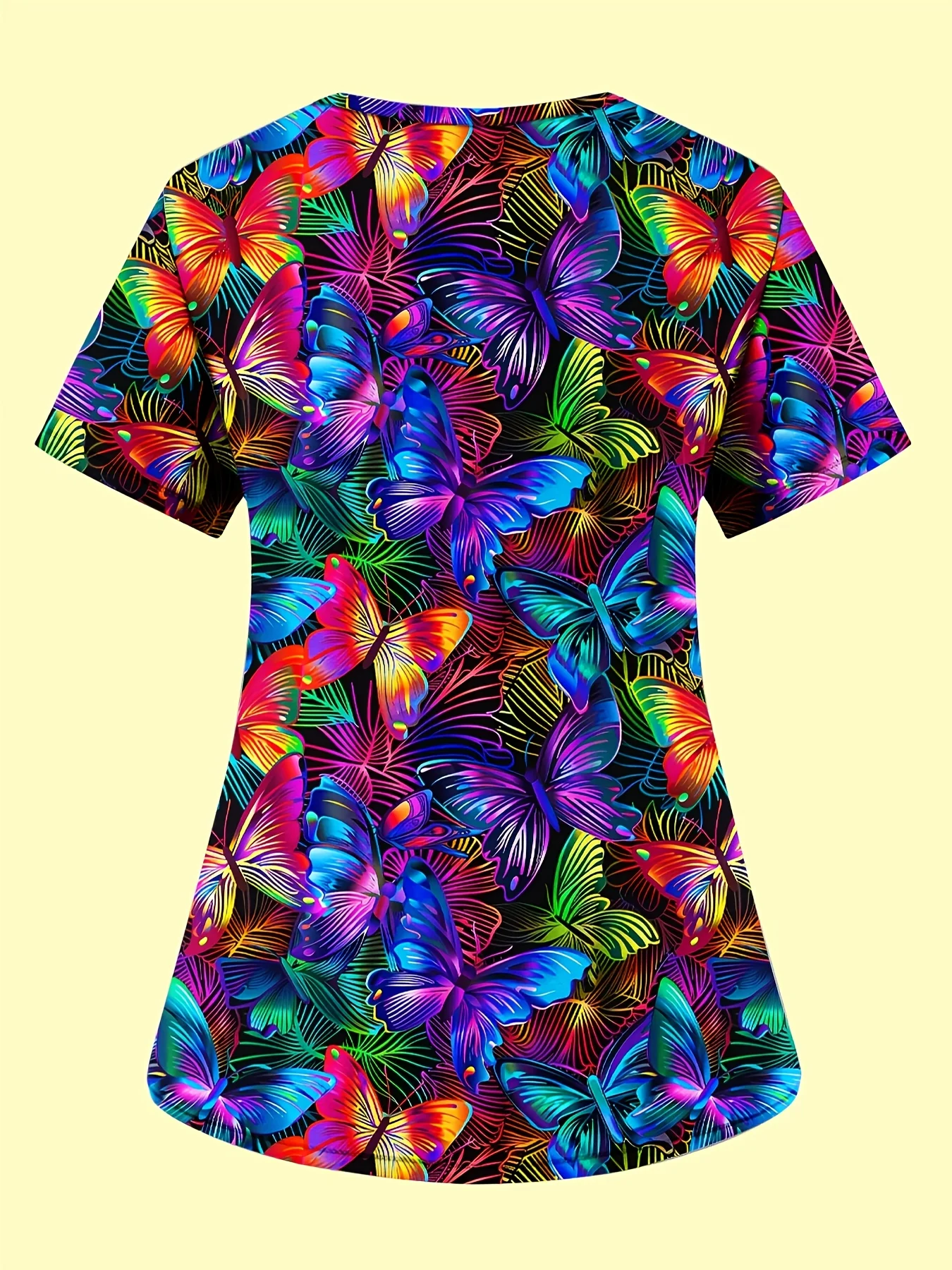 Women T-shirts Floral 3D Print V-Neck Summer Clothes Short Sleeve Casual Top for Mature Women Elegant Women's Blouses