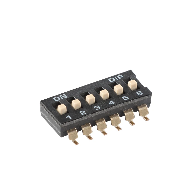 5Pcs SMD Switch Toggle Switches 2.54mm 1P/2P/3P/4P/5P/6P/8P/10P black 2.54MM SMD Switch Gold Plated Pin