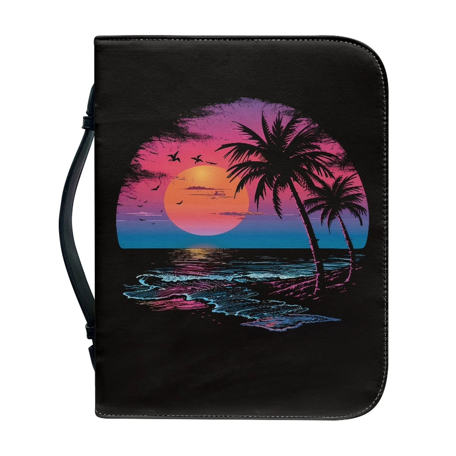 PENSTROLL Tropical Sunset New Arrival Bible Cover for Men Large Capacity Bible Bag