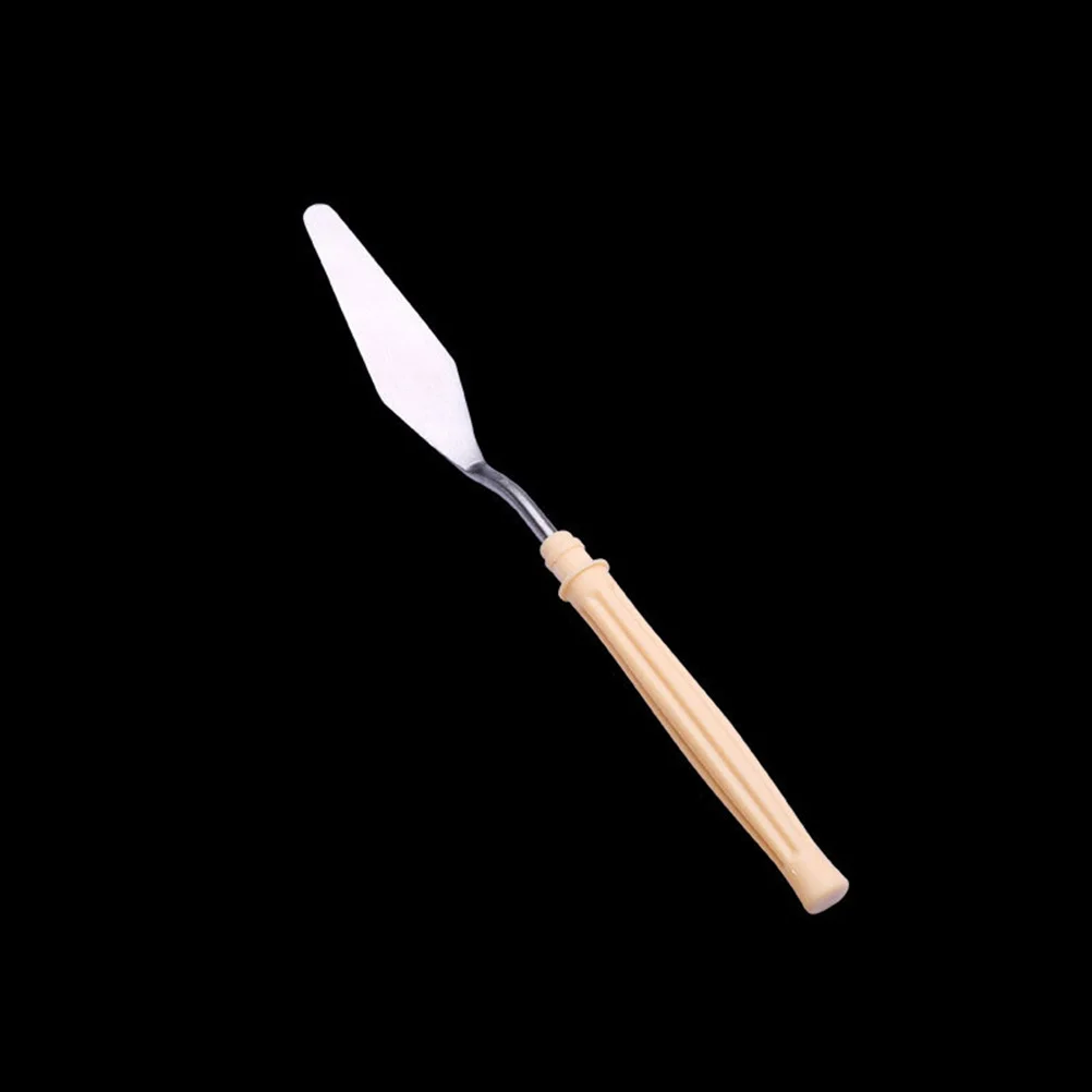 5Pcs Spatula Set Stainless Steel Non Rusting Essential Artist Tool for Various Scenarios Scraper Spatula Color Mixing Tool