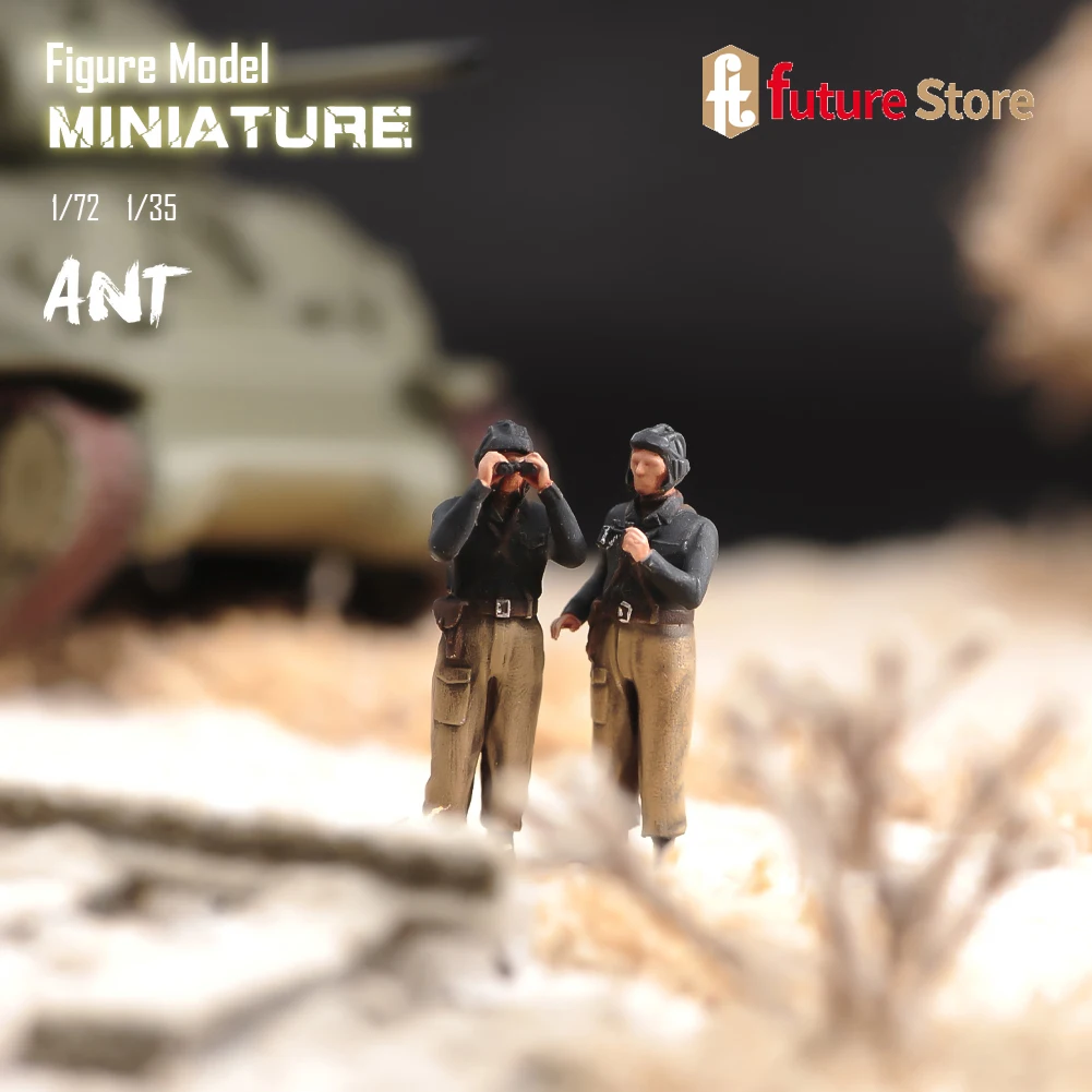 ANT-Soldats Précieux Russes Faits à la Main, Figurine Diorama, Modèle Miniature, Photographie Créative pour Voitures, Véhicules, Jouets, 1/72, 1/35