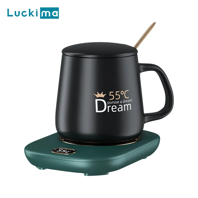 USB Coffee Mug Warmer 3 Temperature Settings Beverage Cup Warmer for Cocoa Tea Water Milk for Home Office Desk Use Heating Plate