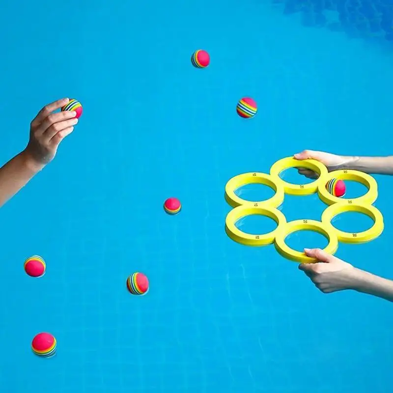 Pool Throwing Ball Toy Floats Tossing Toy Pool Water Sports Lightweight Swimming Game Accessories for Thanksgiving Children's