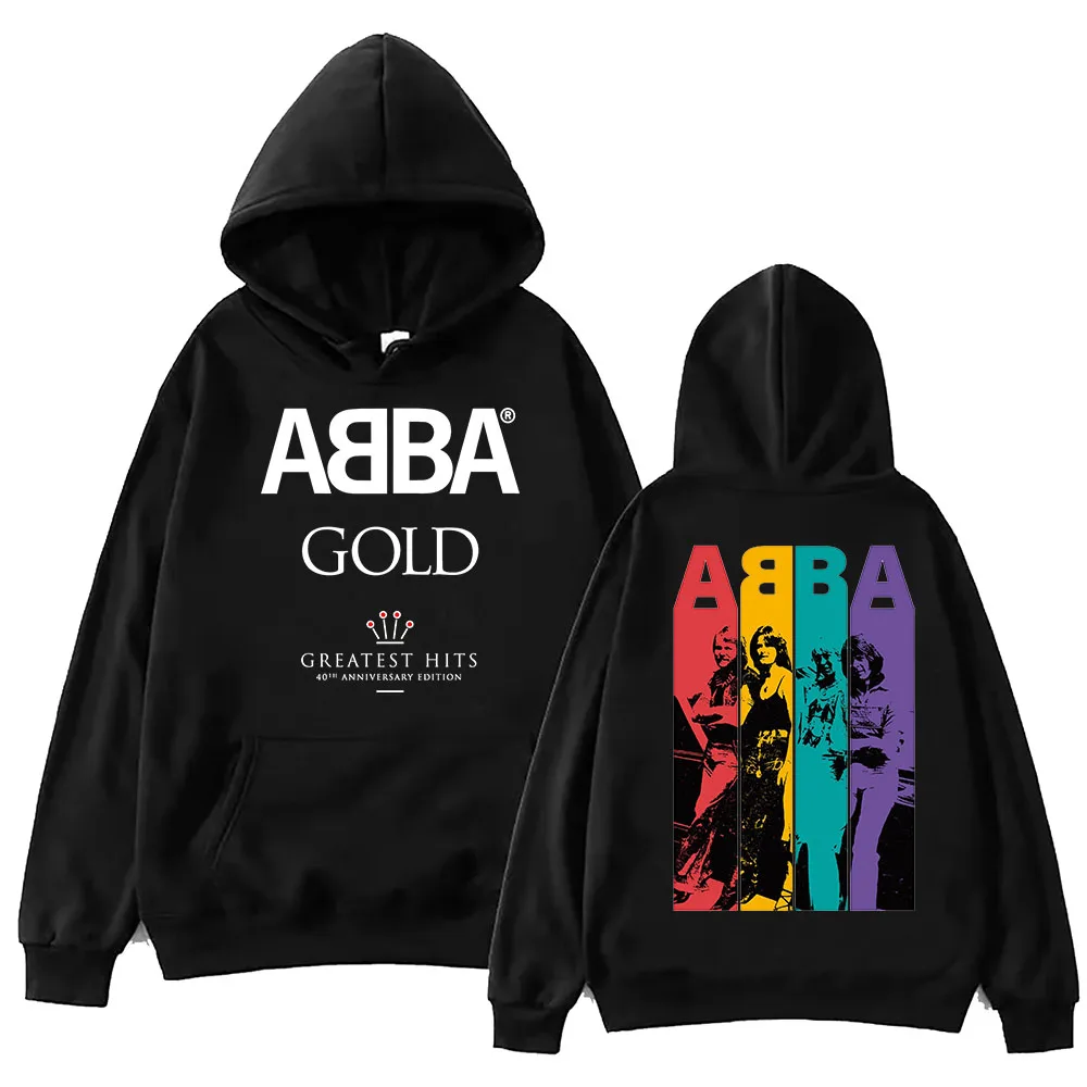 Goud: Grootste Hits Abba Hoodie Harajuku Hiphop Pullover Tops Sweatshirt