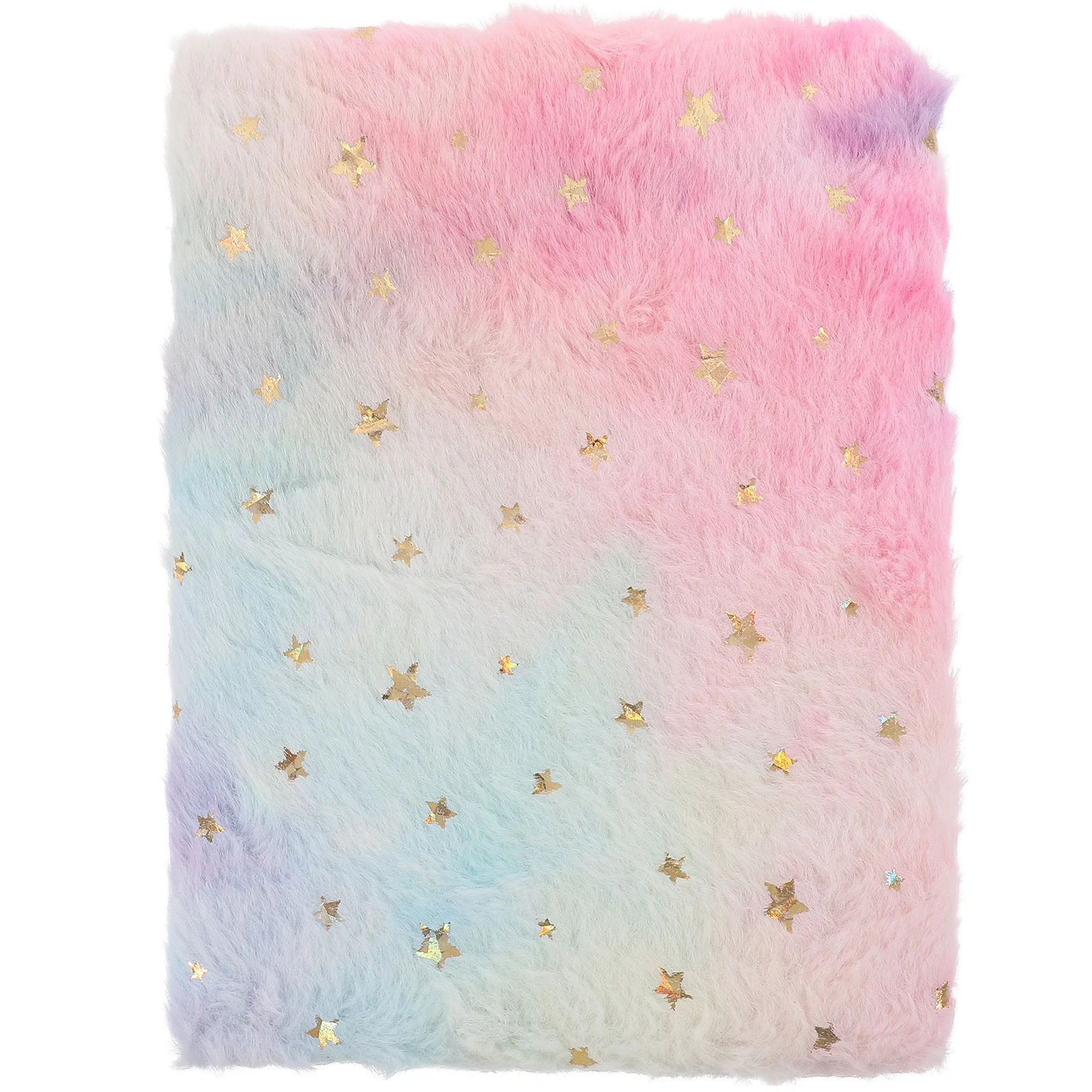 Plush Notebook Fluffy Notepad Cartoon Notebook Star Pattern Diary Planner for Office notepads for women